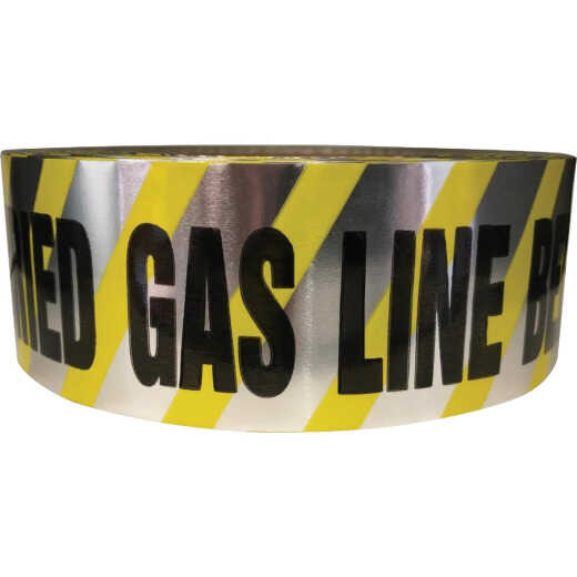 Pro-Flex Pro-Poly 2 In. x 100 Ft. Direct Burial Gas Line Caution Tape